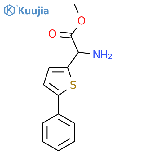 methyl 2-amino-2-(5-phenylthiophen-2-yl)acetate structure