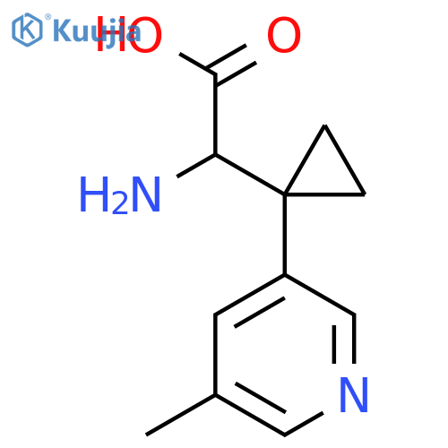 2-amino-2-1-(5-methylpyridin-3-yl)cyclopropylacetic acid structure