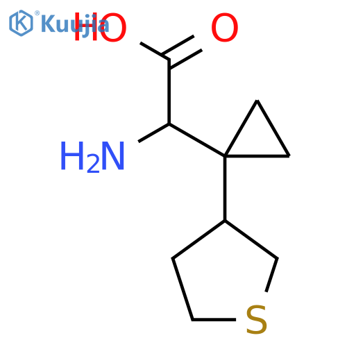 2-amino-2-1-(thiolan-3-yl)cyclopropylacetic acid structure
