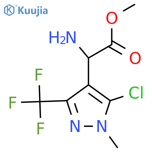 methyl 2-amino-2-5-chloro-1-methyl-3-(trifluoromethyl)-1H-pyrazol-4-ylacetate structure