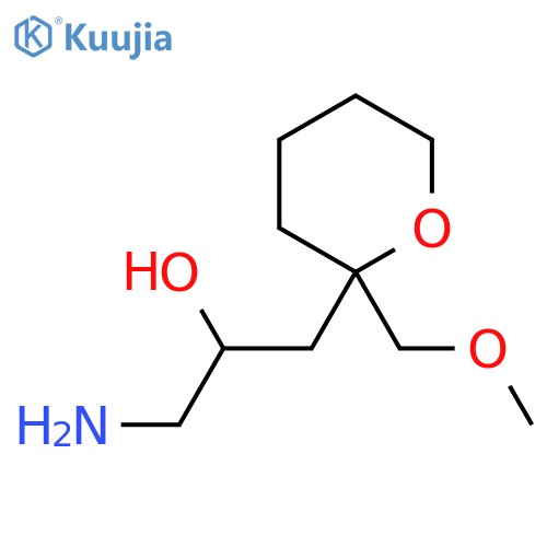 1-amino-3-2-(methoxymethyl)oxan-2-ylpropan-2-ol structure