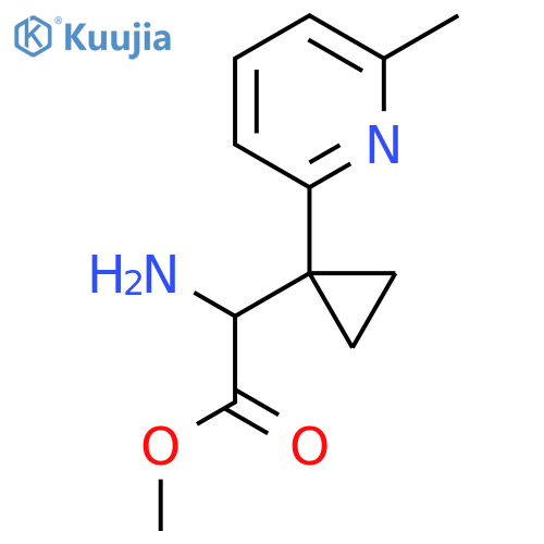 methyl 2-amino-2-1-(6-methylpyridin-2-yl)cyclopropylacetate structure