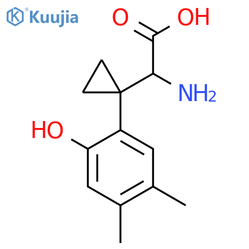 2-amino-2-1-(2-hydroxy-4,5-dimethylphenyl)cyclopropylacetic acid structure
