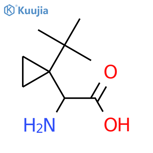 2-amino-2-(1-tert-butylcyclopropyl)acetic acid structure