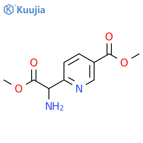 Methyl 6-(1-amino-2-methoxy-2-oxoethyl)pyridine-3-carboxylate structure