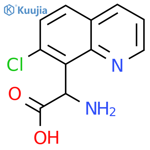 2-amino-2-(7-chloroquinolin-8-yl)acetic acid structure