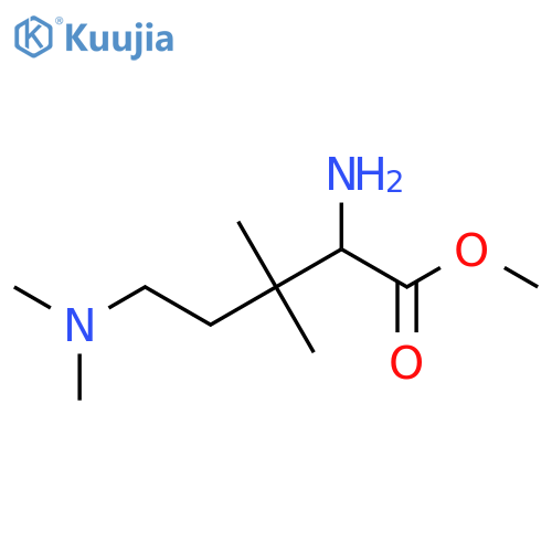methyl 2-amino-5-(dimethylamino)-3,3-dimethylpentanoate structure