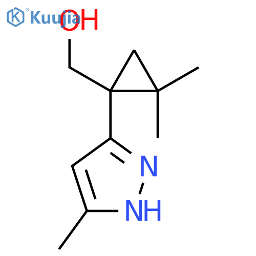 2,2-dimethyl-1-(5-methyl-1H-pyrazol-3-yl)cyclopropylmethanol structure