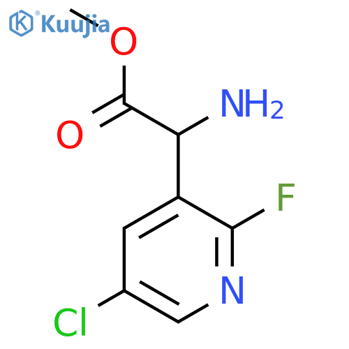 methyl 2-amino-2-(5-chloro-2-fluoropyridin-3-yl)acetate structure