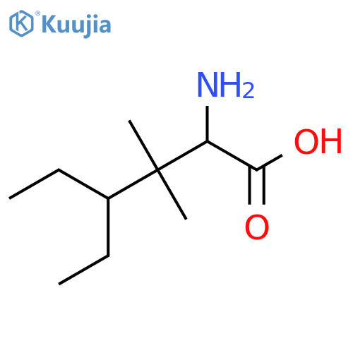 2-amino-4-ethyl-3,3-dimethylhexanoic acid structure