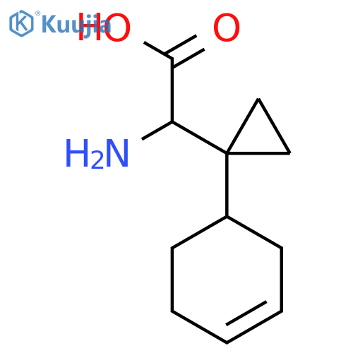 2-amino-2-1-(cyclohex-3-en-1-yl)cyclopropylacetic acid structure