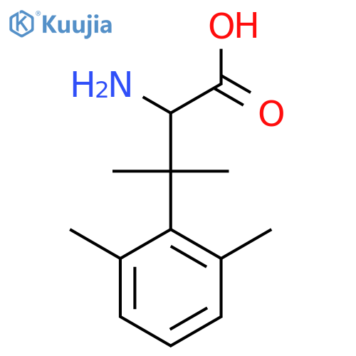 2-amino-3-(2,6-dimethylphenyl)-3-methylbutanoic acid structure
