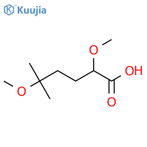 2,5-dimethoxy-5-methylhexanoic acid structure