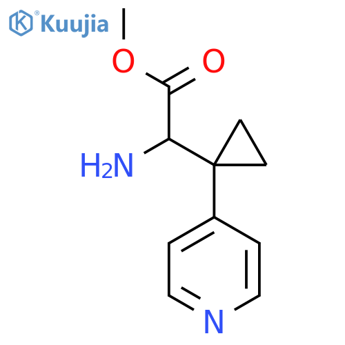 methyl 2-amino-2-1-(pyridin-4-yl)cyclopropylacetate structure