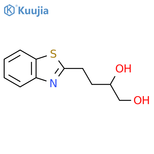 4-(1,3-benzothiazol-2-yl)butane-1,2-diol structure