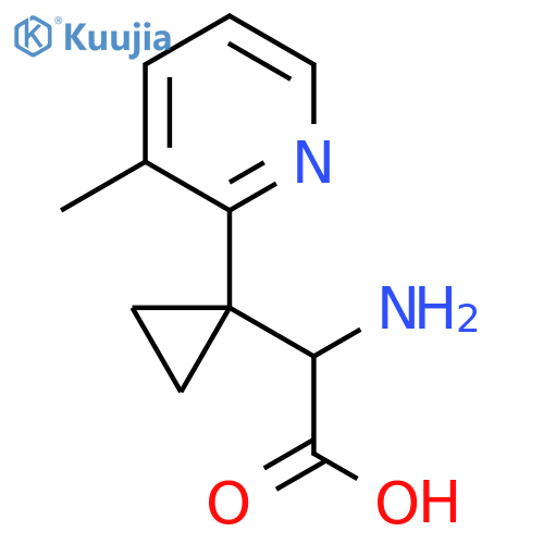 2-amino-2-1-(3-methylpyridin-2-yl)cyclopropylacetic acid structure