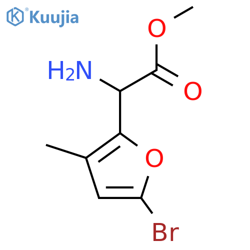 methyl 2-amino-2-(5-bromo-3-methylfuran-2-yl)acetate structure
