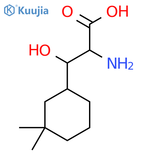 2-amino-3-(3,3-dimethylcyclohexyl)-3-hydroxypropanoic acid structure