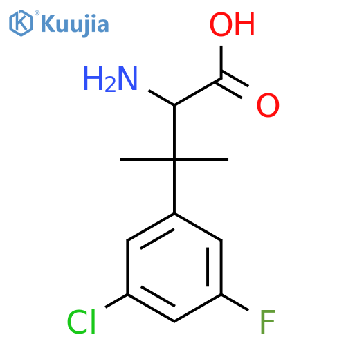 2-amino-3-(3-chloro-5-fluorophenyl)-3-methylbutanoic acid structure