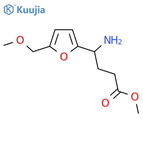 methyl 4-amino-4-5-(methoxymethyl)furan-2-ylbutanoate structure