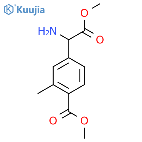 Methyl 4-(1-amino-2-methoxy-2-oxoethyl)-2-methylbenzoate structure