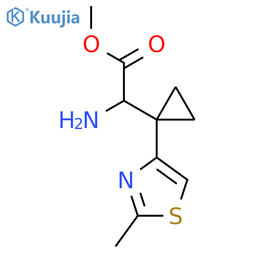 methyl 2-amino-2-1-(2-methyl-1,3-thiazol-4-yl)cyclopropylacetate structure