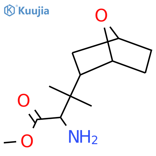 methyl 2-amino-3-methyl-3-{7-oxabicyclo2.2.1heptan-2-yl}butanoate structure