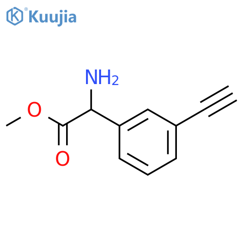 methyl 2-amino-2-(3-ethynylphenyl)acetate structure