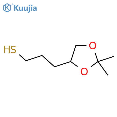 3-(2,2-dimethyl-1,3-dioxolan-4-yl)propane-1-thiol structure