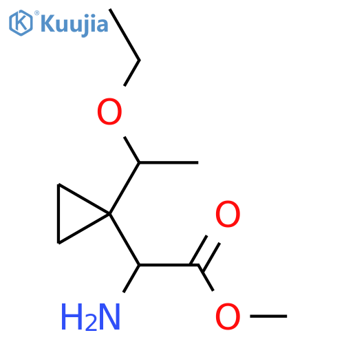 methyl 2-amino-2-1-(1-ethoxyethyl)cyclopropylacetate structure