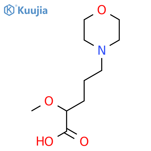 2-methoxy-5-(morpholin-4-yl)pentanoic acid structure