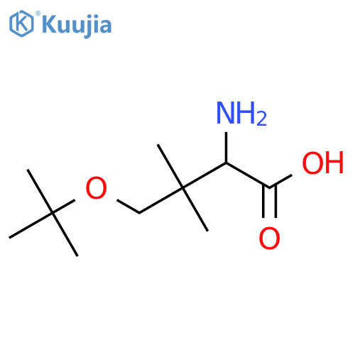 2-amino-4-(tert-butoxy)-3,3-dimethylbutanoic acid structure