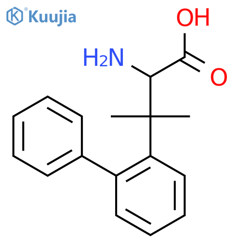 2-amino-3-methyl-3-(2-phenylphenyl)butanoic acid structure