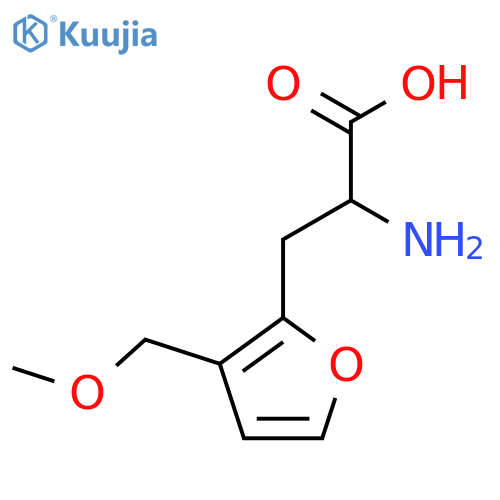 2-amino-3-3-(methoxymethyl)furan-2-ylpropanoic acid structure