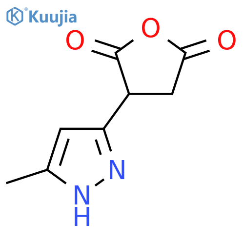 3-(5-methyl-1H-pyrazol-3-yl)oxolane-2,5-dione structure