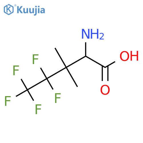 2-amino-4,4,5,5,5-pentafluoro-3,3-dimethylpentanoic acid structure