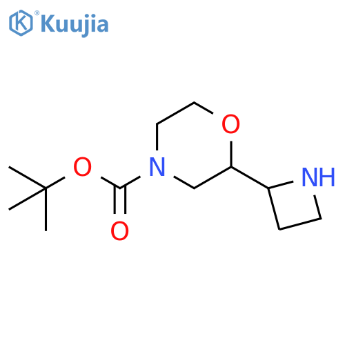 tert-butyl 2-(azetidin-2-yl)morpholine-4-carboxylate structure