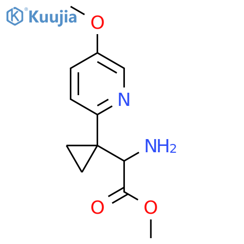 methyl 2-amino-2-1-(5-methoxypyridin-2-yl)cyclopropylacetate structure