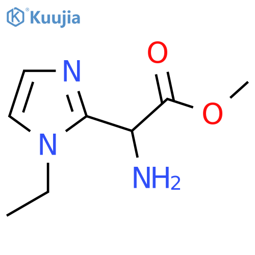 methyl 2-amino-2-(1-ethyl-1H-imidazol-2-yl)acetate structure