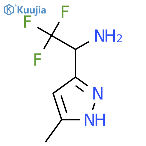 2,2,2-trifluoro-1-(5-methyl-1H-pyrazol-3-yl)ethan-1-amine structure