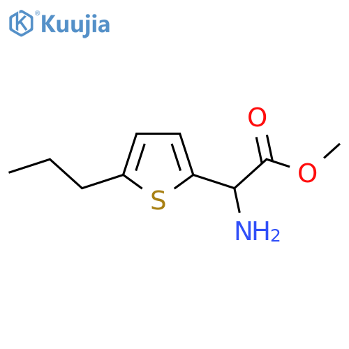 methyl 2-amino-2-(5-propylthiophen-2-yl)acetate structure