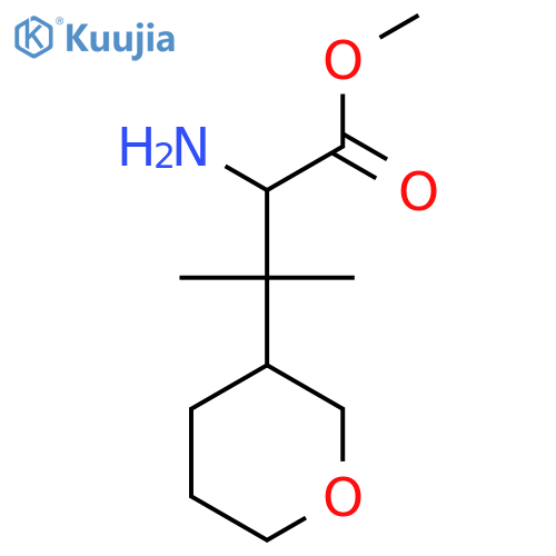 methyl 2-amino-3-methyl-3-(oxan-3-yl)butanoate structure
