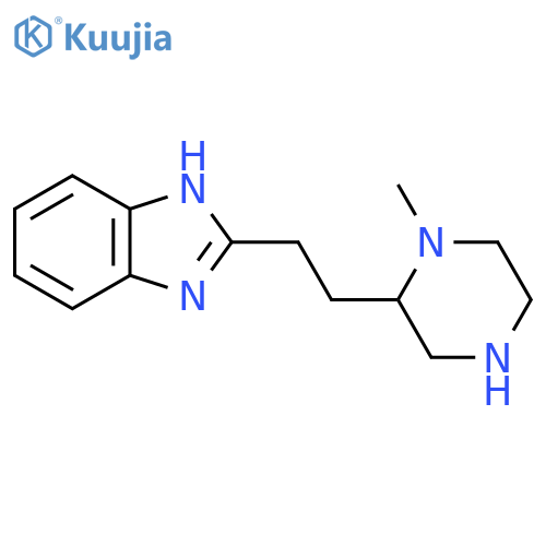 2-2-(1-methylpiperazin-2-yl)ethyl-1H-1,3-benzodiazole structure