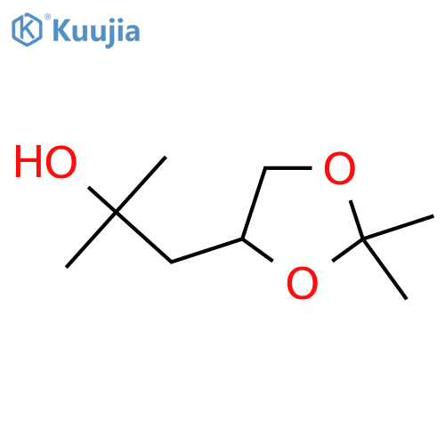 1-(2,2-dimethyl-1,3-dioxolan-4-yl)-2-methylpropan-2-ol structure
