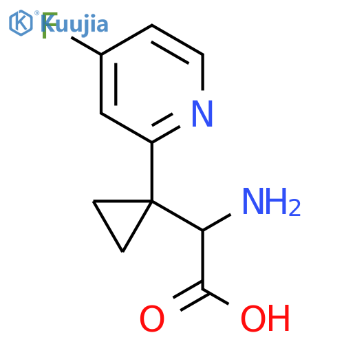 2-amino-2-1-(4-fluoropyridin-2-yl)cyclopropylacetic acid structure
