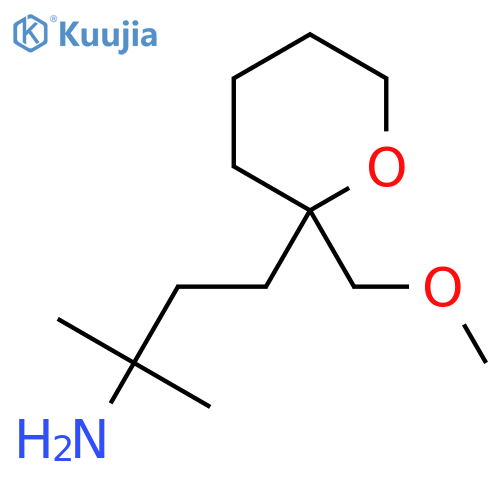 4-2-(methoxymethyl)oxan-2-yl-2-methylbutan-2-amine structure