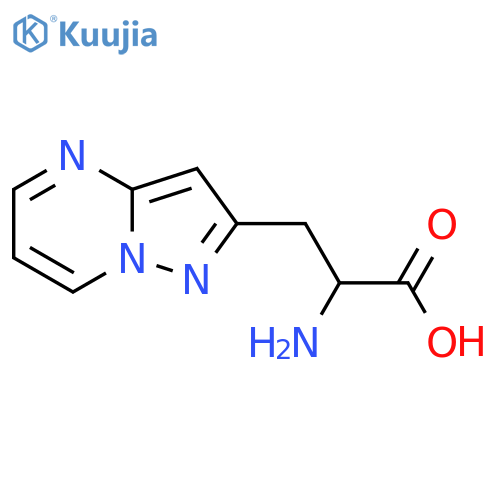 2-amino-3-{pyrazolo1,5-apyrimidin-2-yl}propanoic acid structure