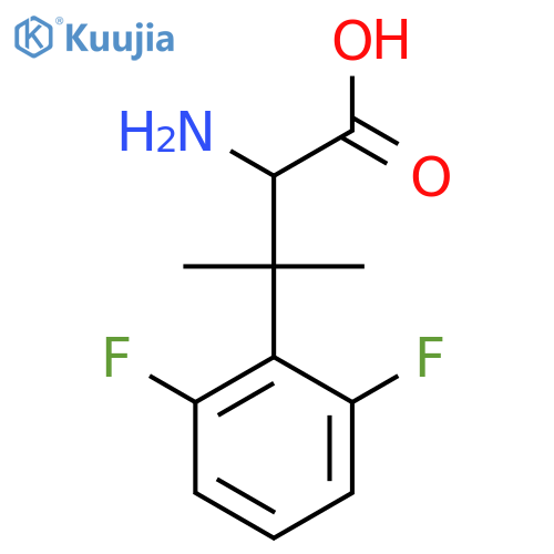 2-amino-3-(2,6-difluorophenyl)-3-methylbutanoic acid structure