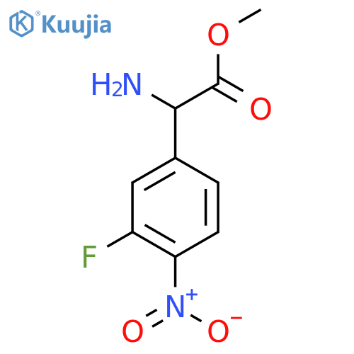 methyl 2-amino-2-(3-fluoro-4-nitrophenyl)acetate structure
