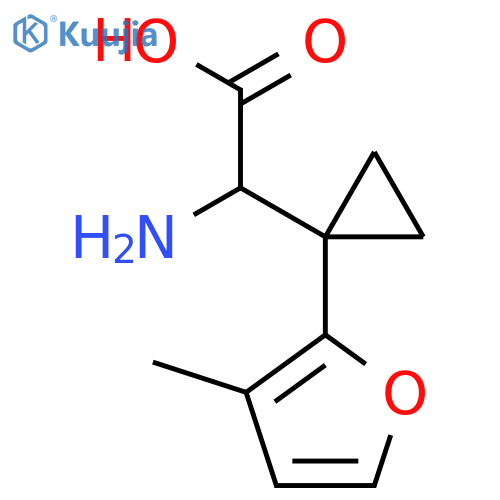 2-amino-2-1-(3-methylfuran-2-yl)cyclopropylacetic acid structure